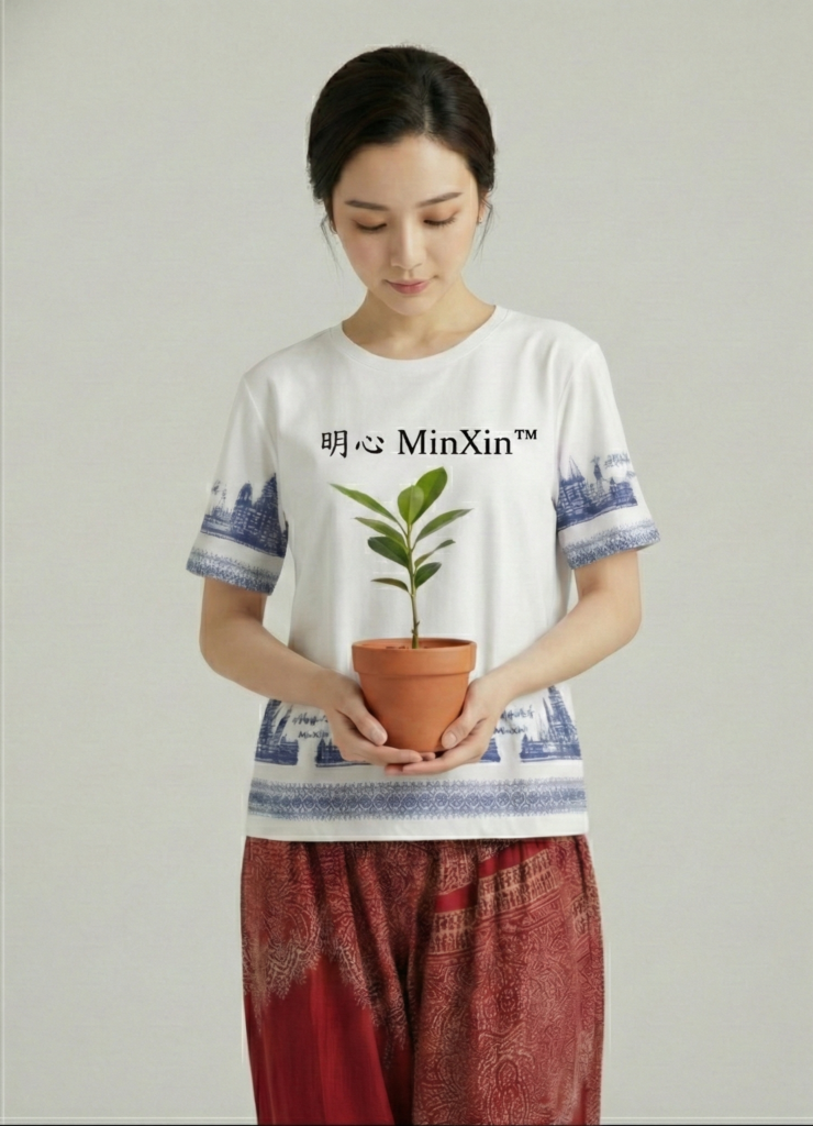 明心Minxin將每株小苗視為自己的孩子般照顧，希望能好好茁壯長大，也療癒了自己