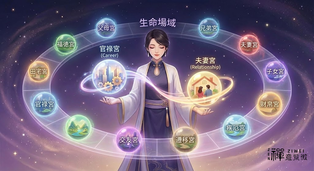 命盤宮位的生命場域與「動態平衡」修行指南